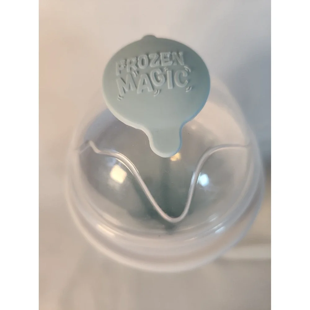 Cute Dinosaur Frozen Magic Slushy Maker Cup Blue Squeeze Icey Smoothie Tumbler